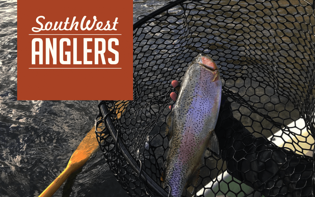 fish in net with sw anglers logo